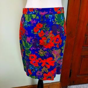 J.Crew floral pencil skirt, Size 6